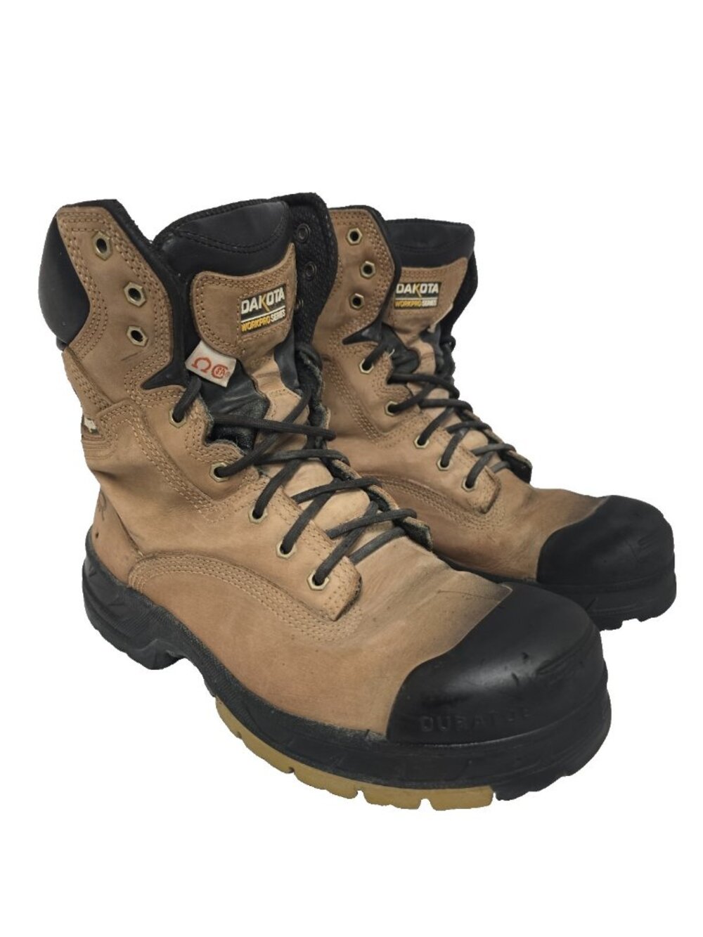 Dakota Men's 8" Quad Basic Steel Toe Composite Plate Work Boots 8006 Tan 10.5M